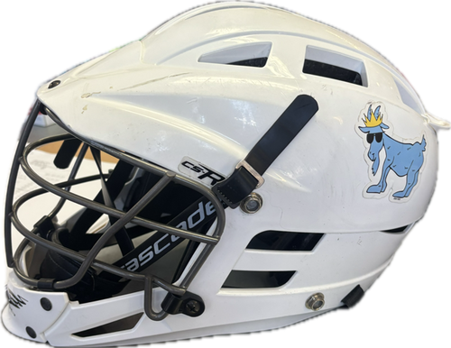 Vist Large View of Product Image Which is Used Cascade CSR YT Lacrosse Helmet White XS/S