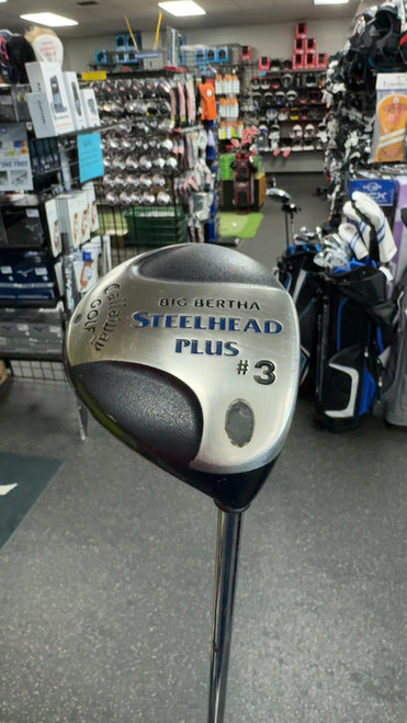 Vist Large View of Product Image Which is Used Callaway STEELHEAD PLUS 3 Mens Fairway Wood RH 3 Wood