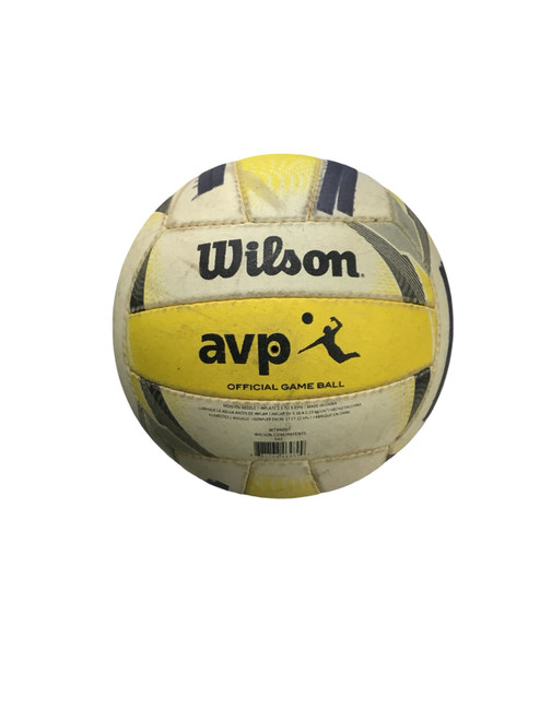 Vist Large View of Product Image Which is Used Wilson AVP OFFICIAL GAME BALL Indoor VB White And Yellow