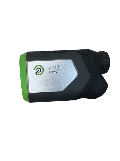 Vist Large View of Product Image Which is Used NX9 SLOPE RANGE FINDER Golf Accessory Black And Silver
