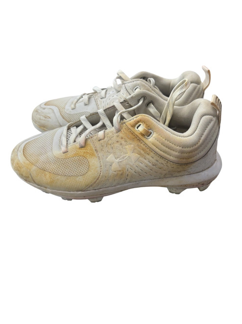 Vist Large View of Product Image Which is Used Under Armour GREY BASEBALL CLEATS BB/SB Cleats Grey Senior 12