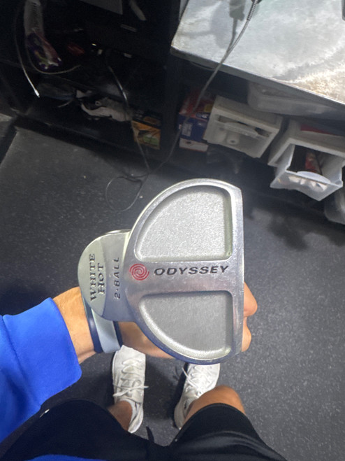 Vist Large View of Product Image Which is Used Odyssey WHITE HOT 2-BALL Mens Putter RH