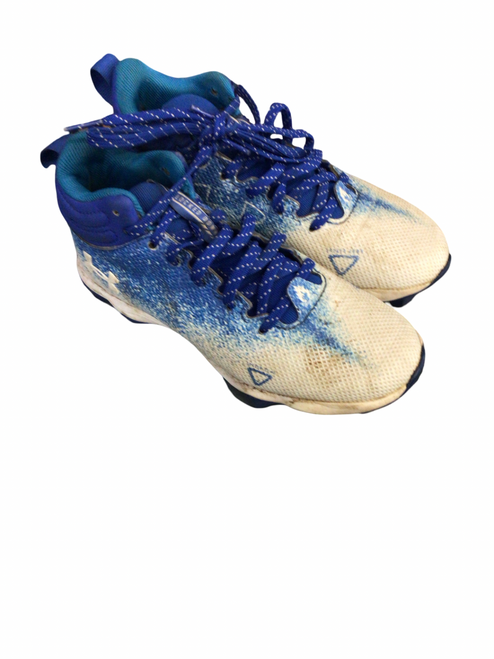 Vist Large View of Product Image Which is Used Under Armour Jr FB Cleats White Junior 02.5