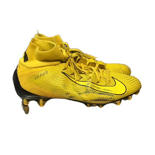 Vist Large View of Product Image Which is Used Nike 917166-701 Adult FB Cleats Yellow Senior 13