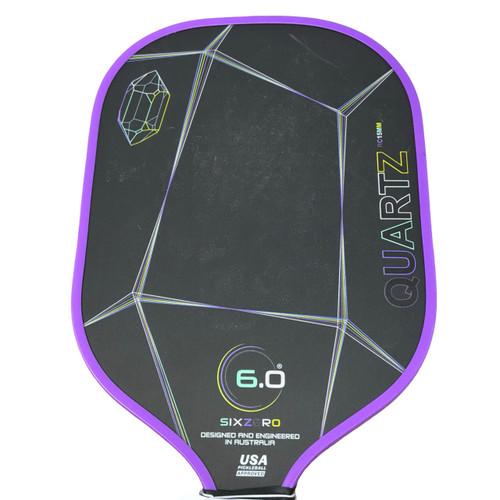 Vist Large View of Product Image Which is Used SIXZERO QUARTZ Pickleball Racquet Purple