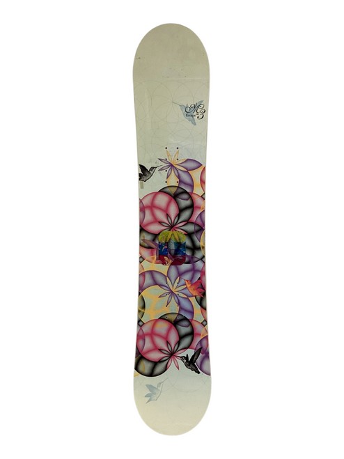 Vist Large View of Product Image Which is Used M3 ESCAPE Womens Snowboard Only White 144 cm