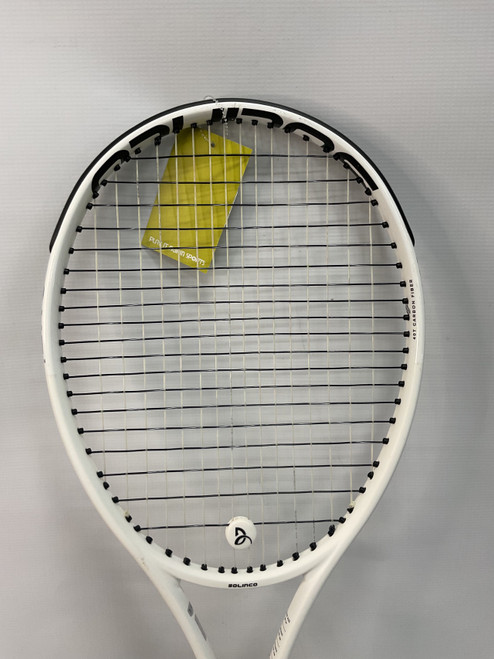 Vist Large View of Product Image Which is Used SOLINCO WHITEOUT Adult Tennis Racquet White 4 3/8"