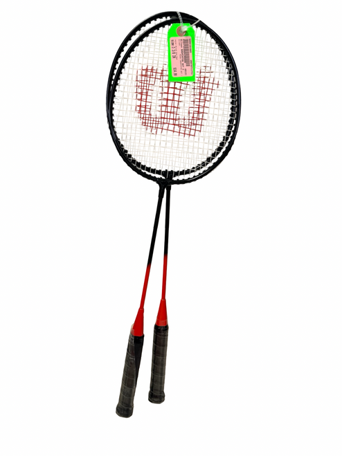 Vist Large View of Product Image Which is New Wilson Badminton Racquets Black And Red - 2 Pack
