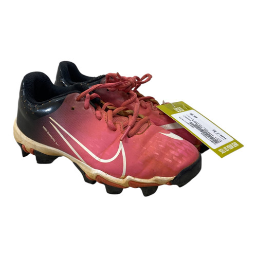 Vist Large View of Product Image Which is Used Nike DIAMOND SOFTBALL BB/SB Cleats Pink Junior 03