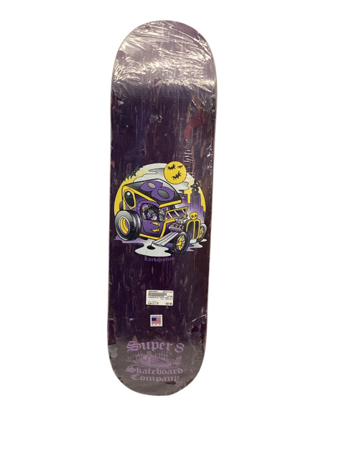 Vist Large View of Product Image Which is Used LURKENSTEIN Skateboard Deck Only Purple 8 1/2"
