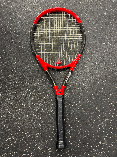 Vist Large View of Product Image Which is Used Dunlop MAX OVERSIZE 108 Adult Tennis Racquet Red 4 3/8"