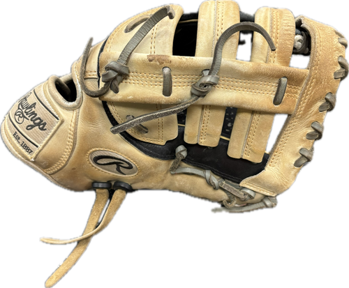 Vist Large View of Product Image Which is Used Rawlings PRORFM18-10BC HEART OF THE HIDE BB/SB First Base RH Throw Tan 12 1/2"