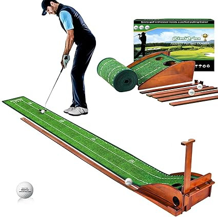 Vist Large View of Product Image Which is Used GOLF PUTTING MAT Putting Aid