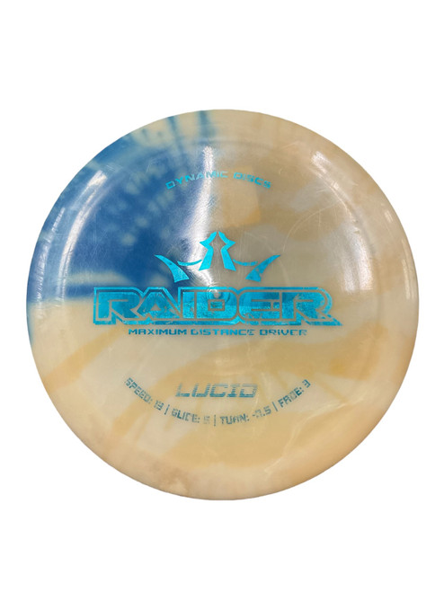 Vist Large View of Product Image Which is Used Dynamic Discs DYNAMMIC DISC RAIDER DISTANCE DRIVER Disc Golf Driver Royal Blue