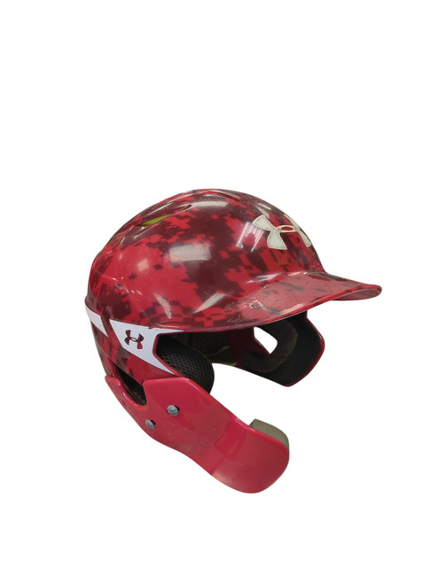 Vist Large View of Product Image Which is Used Under Armour UABH2-110 5 7/8 - 6 3/4 Batting Helmet No Mask Red SM