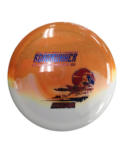 Vist Large View of Product Image Which is Used Innova ROADRUNNER Disc Golf Driver Orange 176g