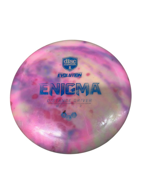 Vist Large View of Product Image Which is Used Discmania NEO ENIGMA TYE DYE Disc Golf Driver Pink 172g
