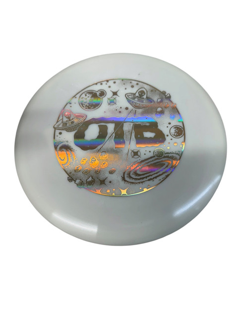 Vist Large View of Product Image Which is Used Discraft OTB BUZZZ Disc Golf Mid Range White 175g