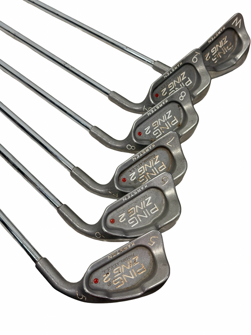 Vist Large View of Product Image Which is Used Ping Zing 2 RED DOT Mens Golf Iron Set RH 5I-PW w/ Ping JZ Shafts - Standard