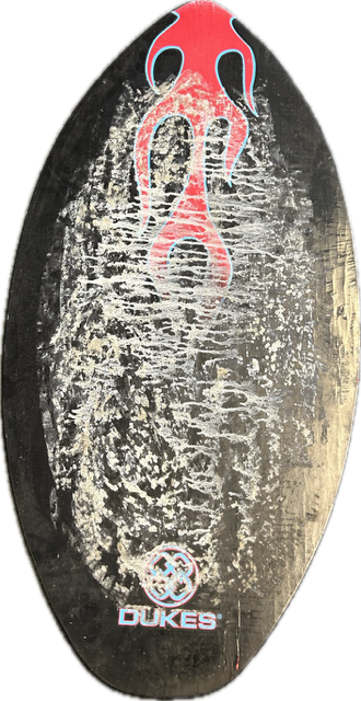Vist Large View of Product Image Which is Used FLAME WOOD Skim Board Black 41"