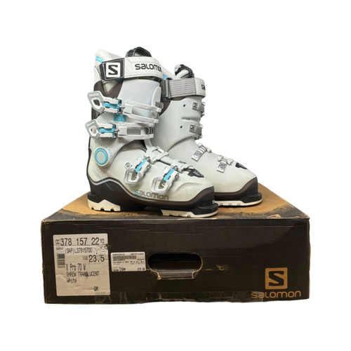 Vist Large View of Product Image Which is Used Salomon X PRO 70 W Womens DH Ski Boot White 235 MP - J05.5 - W06.5
