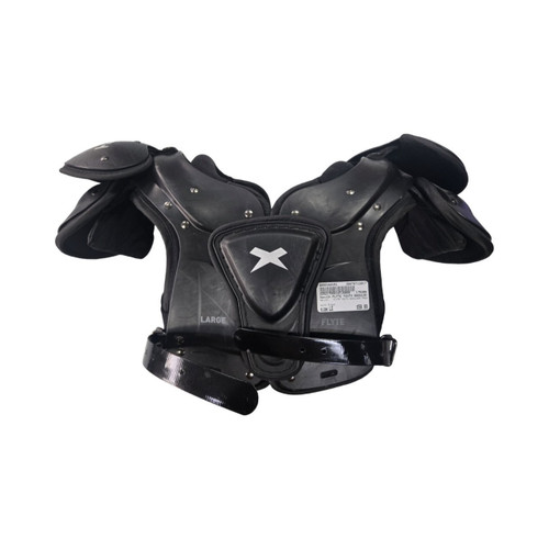 Vist Large View of Product Image Which is Used Xenith FLYTE YOUTH SHOULDER PADS FB Shoulder Pads Black LG