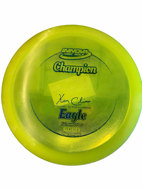 Vist Large View of Product Image Which is Used Innova EAGLE Disc Golf Driver Yellow