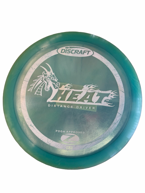 Vist Large View of Product Image Which is Used Discraft HEAT Disc Golf Driver Teal