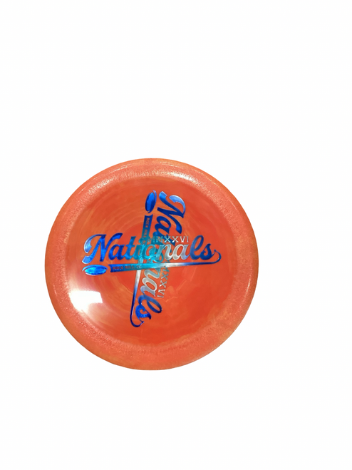 Vist Large View of Product Image Which is Used Innova SWIRLY STAR DESTROYER Disc Golf Driver Red