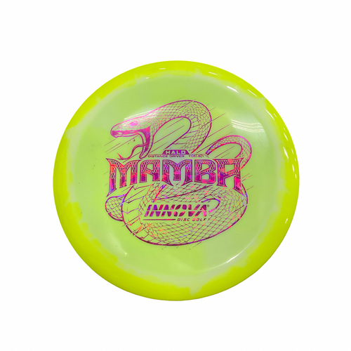 Vist Large View of Product Image Which is Used Innova MAMBA Disc Golf Driver Yellow