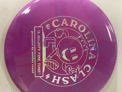 Vist Large View of Product Image Which is Used Dynamic Discs WARRANT Disc Golf Mid Range Purple