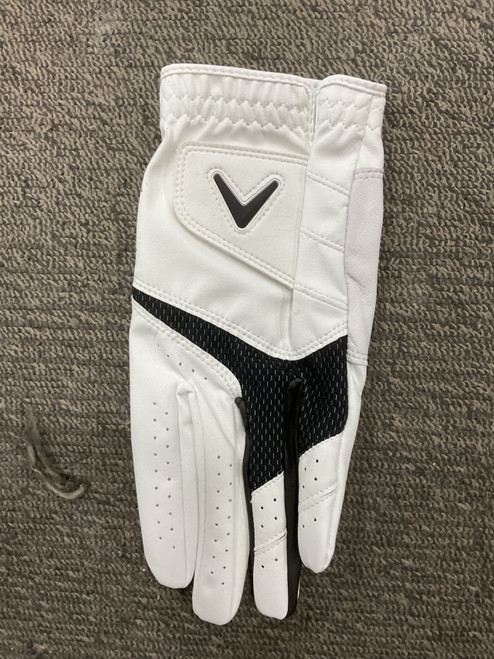 Vist Large View of Product Image Which is Used Callaway WEATHER SPANN Mens Golf Glove White M/L