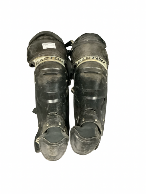 Vist Large View of Product Image Which is Used Easton CATCHERS SHINGAURD Catchers Leg Guards Black Adult