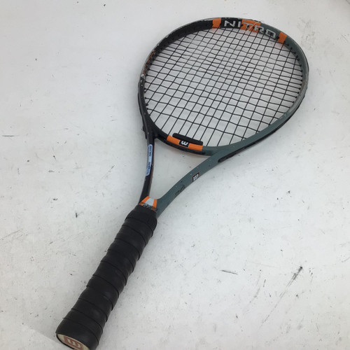 Vist Large View of Product Image Which is Used Wilson NITRO 26 IN JR TENNIS RACQUET Junior Tennis Racquet Grey 26"