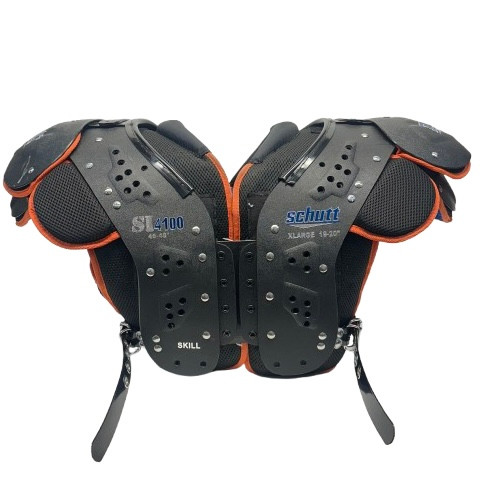 Vist Large View of Product Image Which is Used Schutt SI 4100 ADULT FB Shoulder Pads Black XL