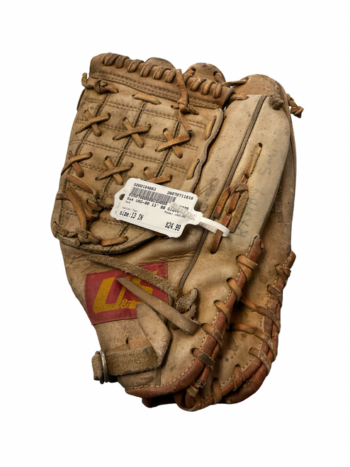 Vist Large View of Product Image Which is Used Ssk USG-90 BB/SB Glove RH Throw Tan 13"
