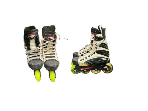 Vist Large View of Product Image Which is Used Mission 1500 Racing Inline Skates Black Youth 13.0