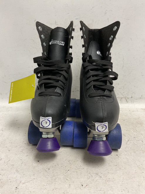 Vist Large View of Product Image Which is Used Chicago 8601K Senior Roller Quad Skates Black Senior 7