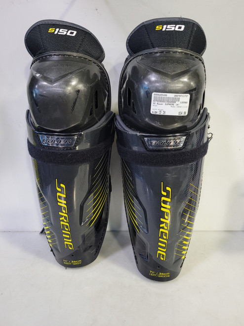 Vist Large View of Product Image Which is Used Bauer VAPOR X 3.0 Senior Shin Guards Black 15"