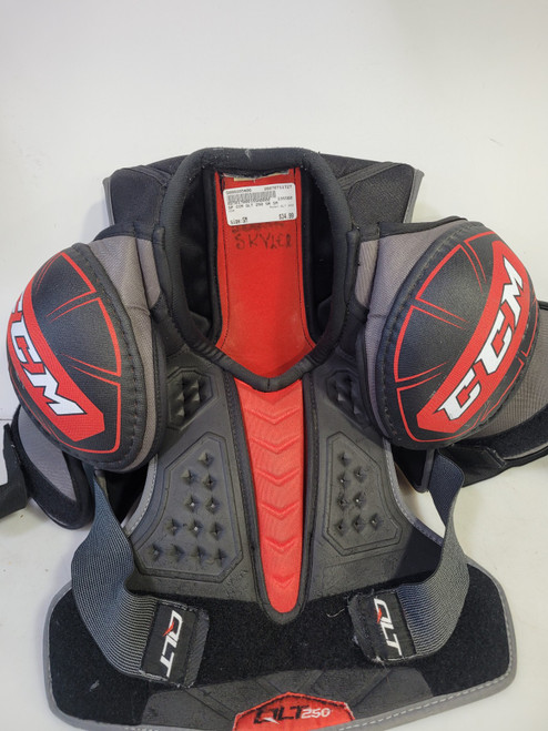 Vist Large View of Product Image Which is Used CCM QLT 250 Senior Shoulder Pads SM