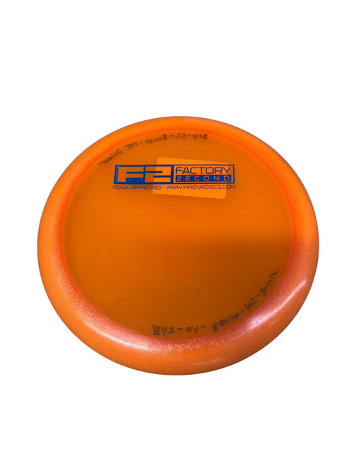 Vist Large View of Product Image Which is Used Innova F2 BEAST Disc Golf Driver Orange