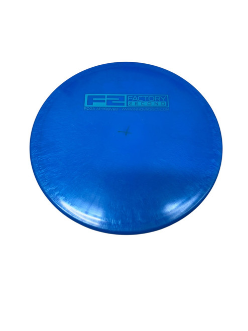 Vist Large View of Product Image Which is Used Innova F2 Disc Golf Mid Range Royal Blue 175g