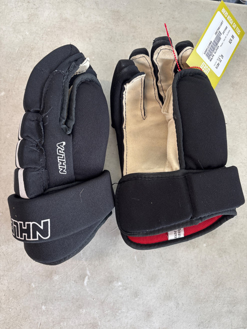 Vist Large View of Product Image Which is Used NHLPA GLOVES Junior Gloves Black 12"