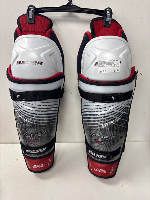 Vist Large View of Product Image Which is Used Bauer VAPOR X 7.0 Senior Shin Guards None 15"