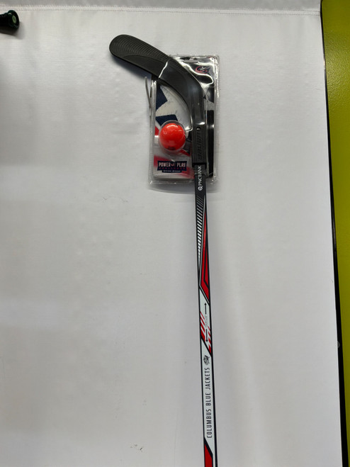 Vist Large View of Product Image Which is Used Bauer CBJ STICK AND BALL Hockey Sticks Jr Navy Blue