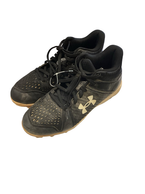 Vist Large View of Product Image Which is Used Under Armour LEADOFF BB/SB Cleats Black Senior 7
