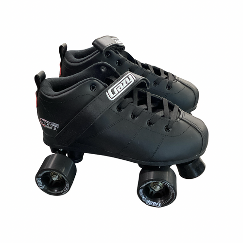 Vist Large View of Product Image Which is Used CRAZY ROCKET SKATES Senior Roller Quad Skates Black Senior 8