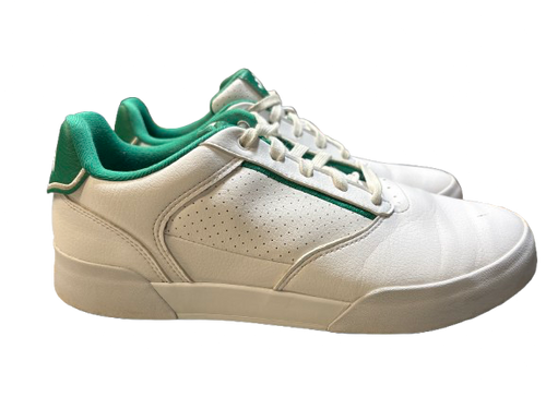 Vist Large View of Product Image Which is Used Adidas RETROCROSS SPIKELESS MNS 8.5 Mens Golf Shoes Green And White Senior 8.5