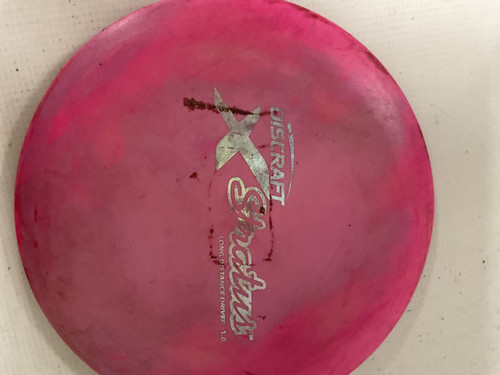 Vist Large View of Product Image Which is Used Discraft X STRATUS Disc Golf Driver Pink