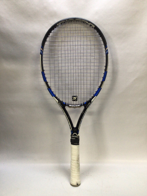 Vist Large View of Product Image Which is Used Babolat PURE DRIVE Adult Tennis Racquet Royal Blue 4 1/4"